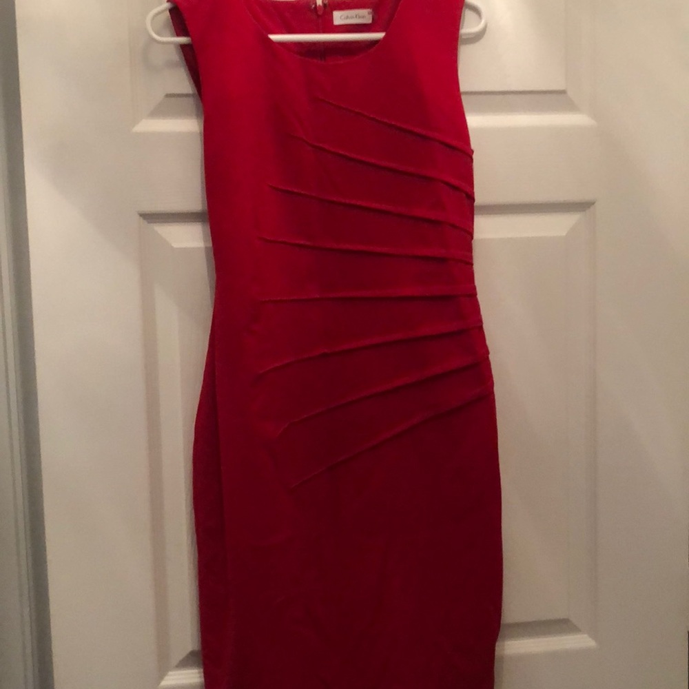 Red Calvin Klein Dress